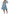 Traditional Flared Skirt Dress with Circular Motif Pattern
