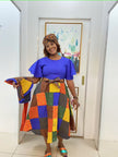 African Patchwork Dress Unique Sleeve Ethnic Chic Style
