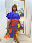 African Patchwork Dress Unique Sleeve Ethnic Chic Style