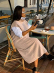 Layered Knit Dress – Sleeveless Loose Fit