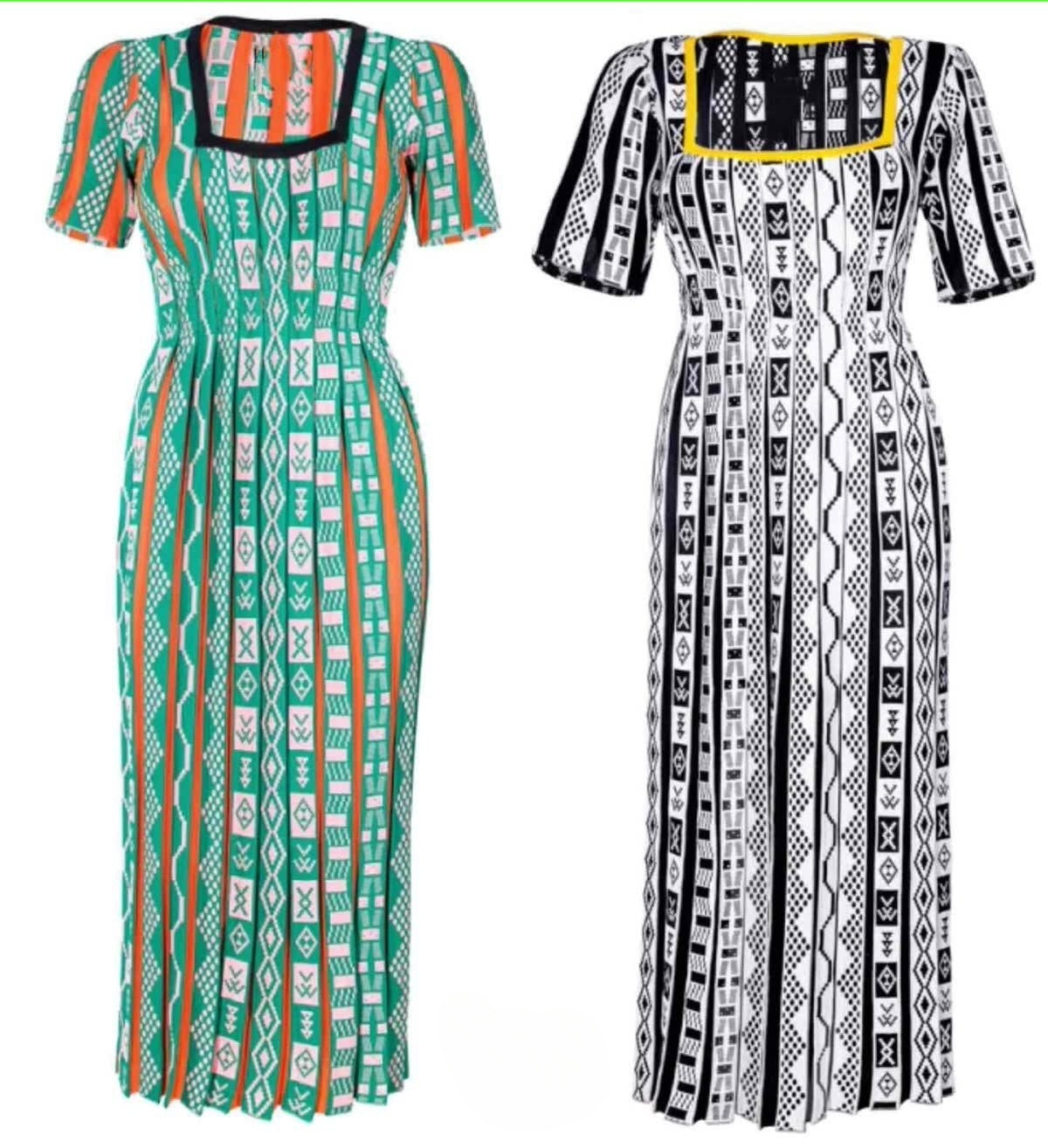 Dress Women's Knitted Maxi Geometric Unique Neckline Chic