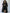 Hooded Knee-Length Coat with Front Pockets
