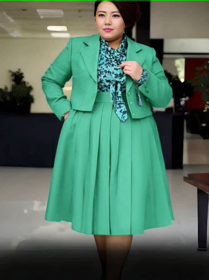 Suit Women's Skirt Formal Occasion Chic Outfit