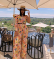 Floral One Shoulder Ruffle Jumpsuit