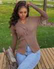 Knit Cardigan  Pocket Detail Classic Style