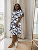Geometric Pattern Loose Dress