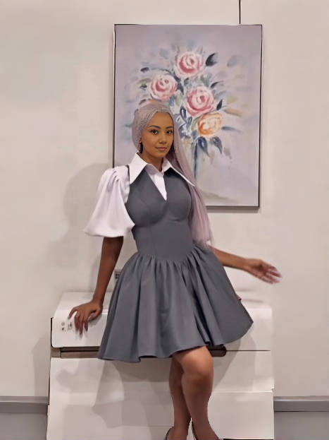 Fake Two-Piece Dress