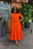 Maxi Dress  Tiered Ruffle Bow Neck