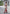 Women's Floral Print Long Dress with Red Trim, V-neck, Long Sleeves, Side Slit