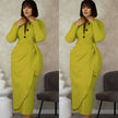 Elegant Long Sleeve Dress with Button Detail and Bow Accent