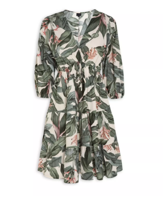 Abstract Shape Print Dress