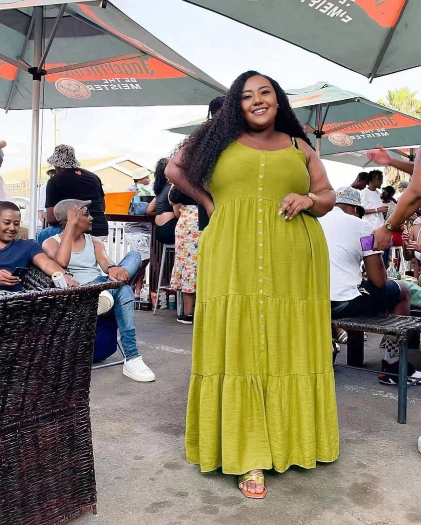 Sleeveless Full-Length Dress