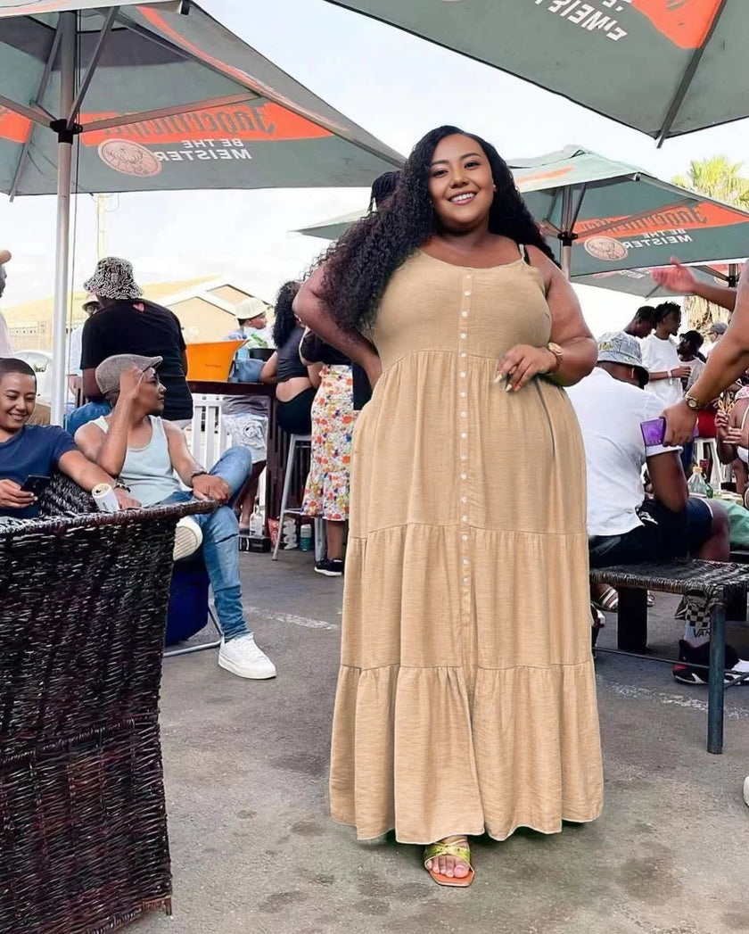 Sleeveless Full-Length Dress