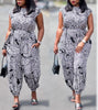 Spring/Summer Casual Printed Jumpsuit