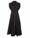 FashionPrice Pleated Midi Dress - Belted Sleeveless Chic