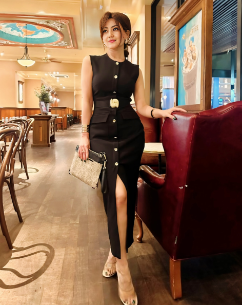 Sleeveless Button-Front Slit Dress