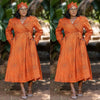 Traditional Geometric Pattern Wrap Dress