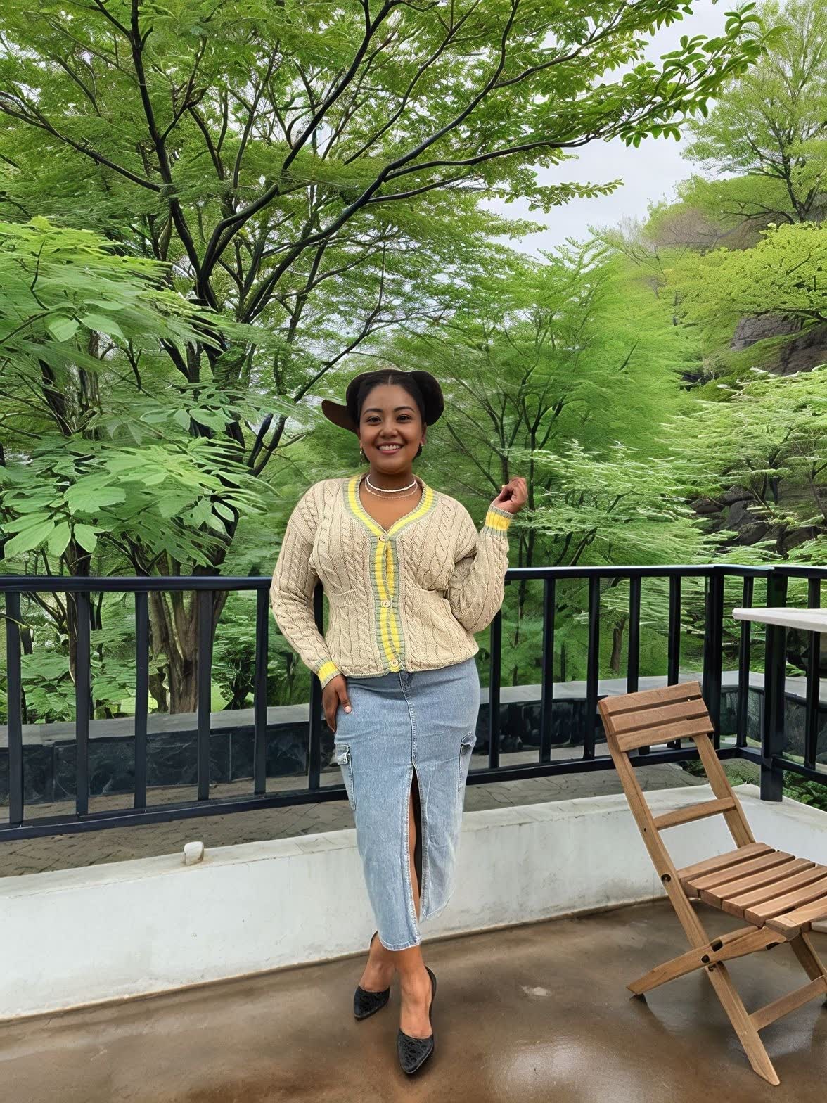 Knit Cardigan  Layered Everyday Wear SA