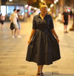 FashionPrice Shirt Midi Dress - Collared Tie Waist