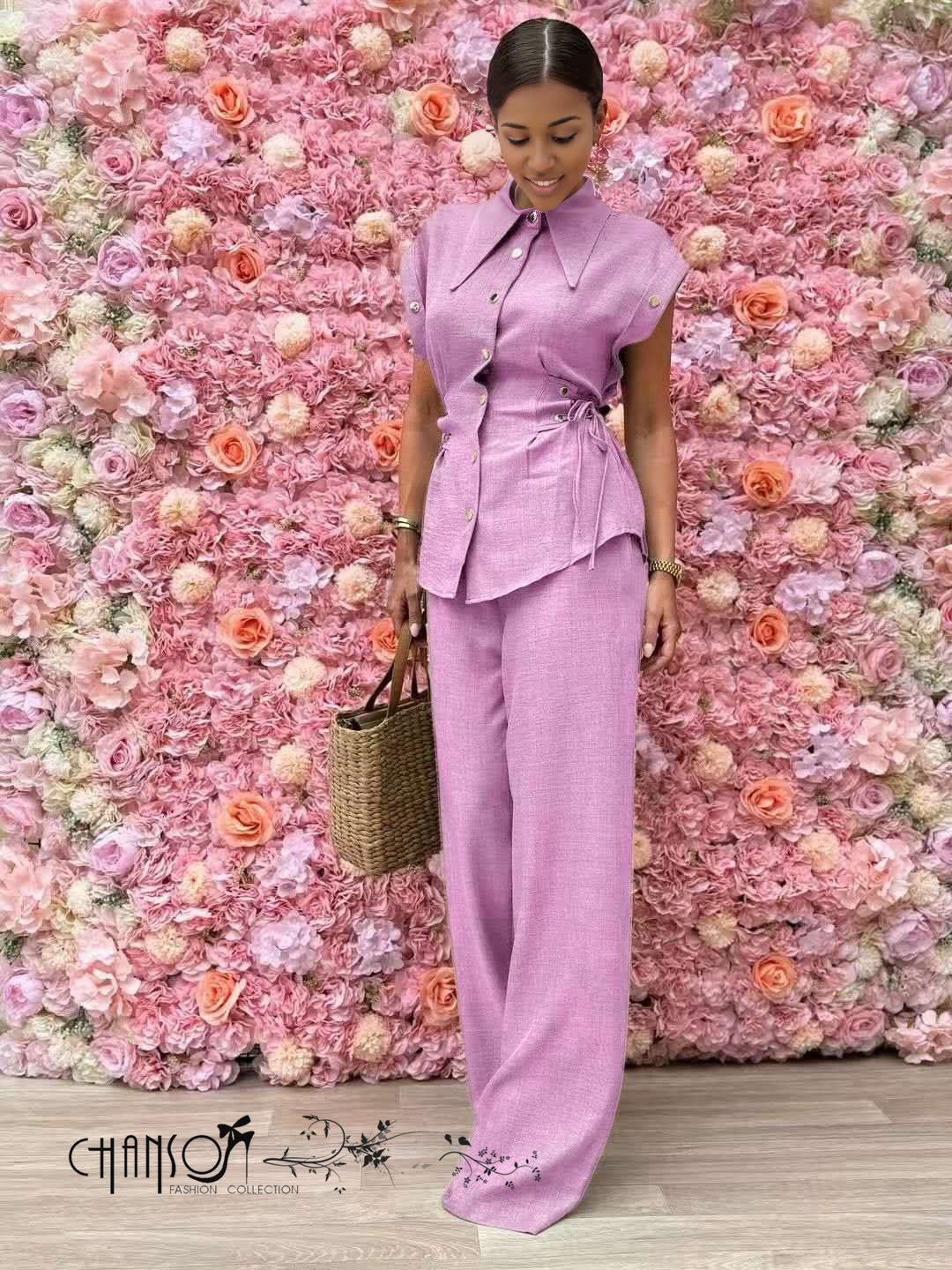 Collar Set Drawstring Casual Weekend Relaxed Style