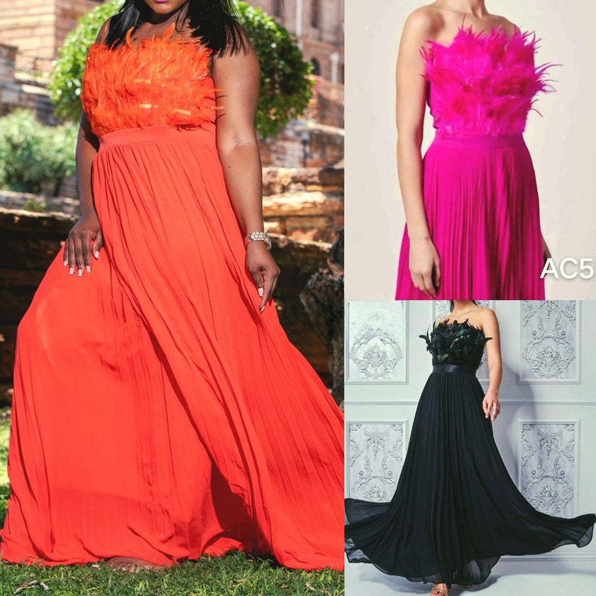 A-Line Skirt Evening Gown with Floral Bodice Appliqués