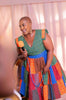 Ethnic Patchwork Dress, Suitable for Daily Wear, Unique Patchwork Design, Showcasing Various Patterns and Details