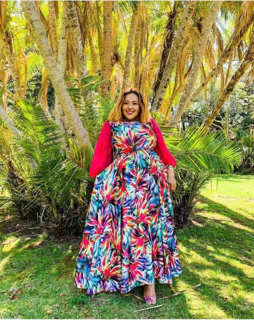 Voluminous Maxi Skirt Dress