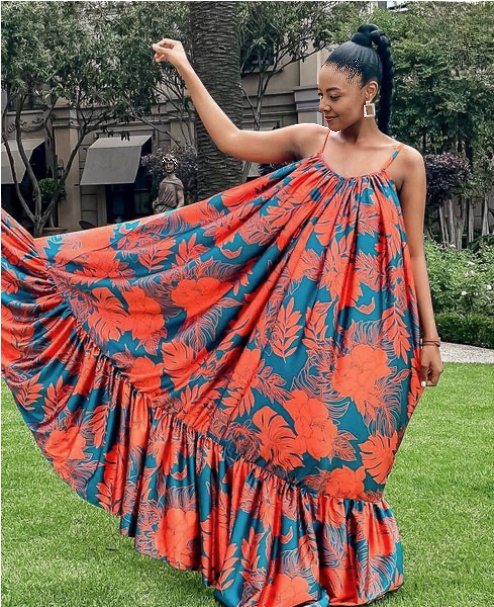 Sleeveless Maxi Dress with Ruffled Hemline