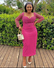 Chic Sheath Dress with Sequin Embellishments
