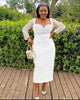 Chic Sheath Dress with Sequin Embellishments