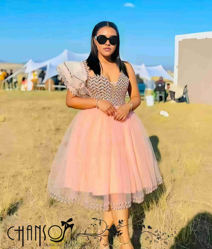 Dress One-Shoulder Tulle Party Chic Casual Outfit