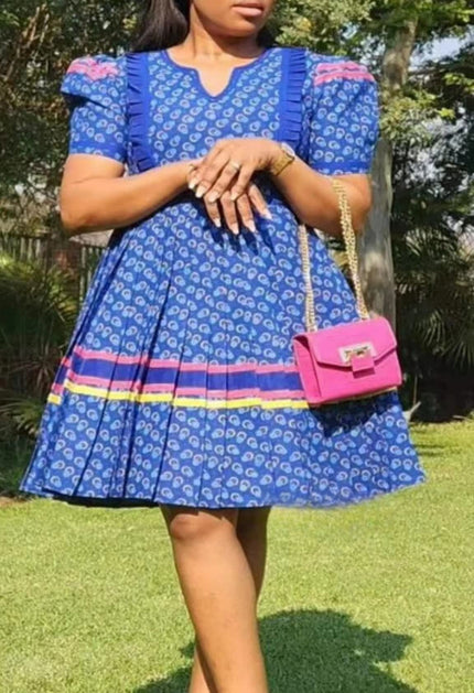 Dress Women's Traditional Chic Casual Outfit