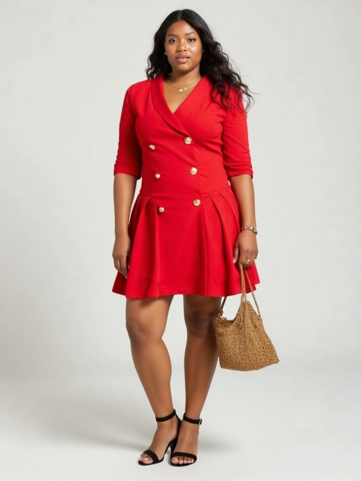 DoubleBreasted Blazer Dress – Chic Mini