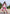 Women's Floral Pattern Long Sleeve Dress with Belt and Puff Sleeves