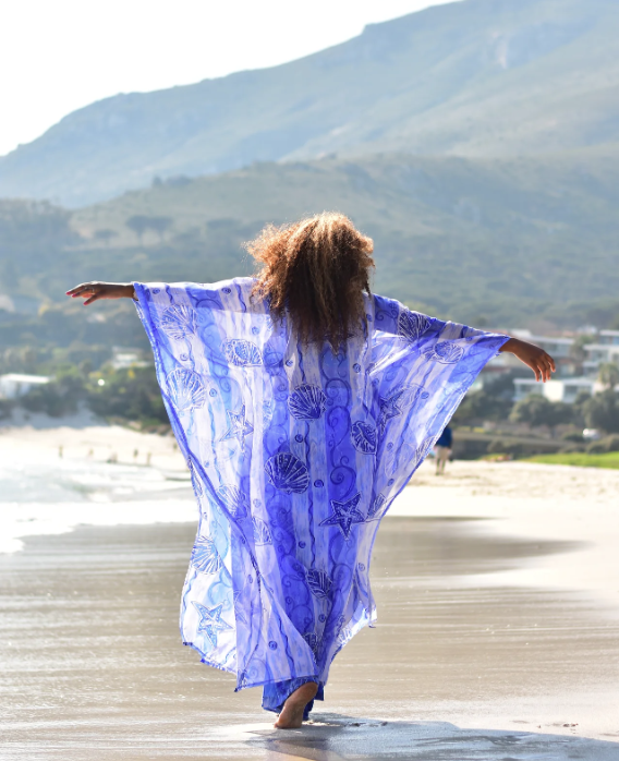 Marine Motif Two-Piece Swimwear