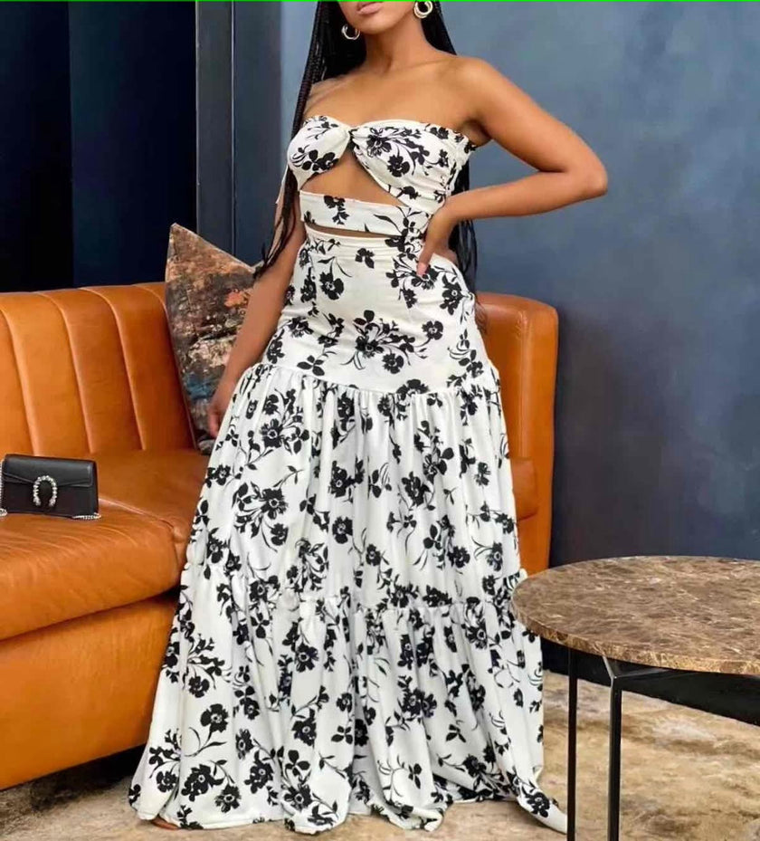 Floral Elegance Twin Set