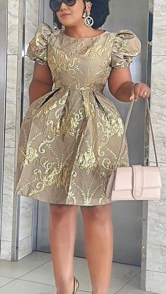 Luxurious Vintage Style Dress, Suitable for Formal Occasions