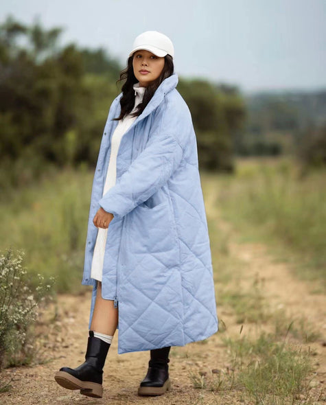 Long Quilted Coat – Autumn Winter Ready