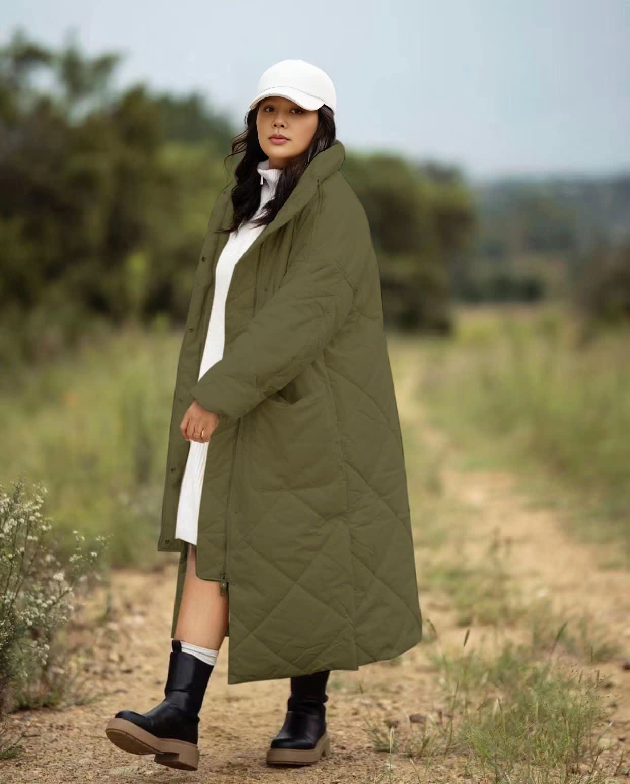 Long Quilted Coat – Autumn Winter Ready