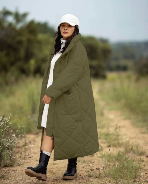 Long Quilted Coat – Autumn Winter Ready