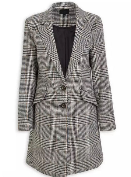 Autumn Winter Plaid Coat Stylish Casual Outerwear
