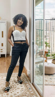 Straight Pants  High Waist Casual Fit
