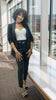 Women's High-Waisted Slim Fit Pants with Belt for Elegance