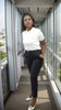 Women's High-Waisted Slim Fit Pants with Belt for Elegance