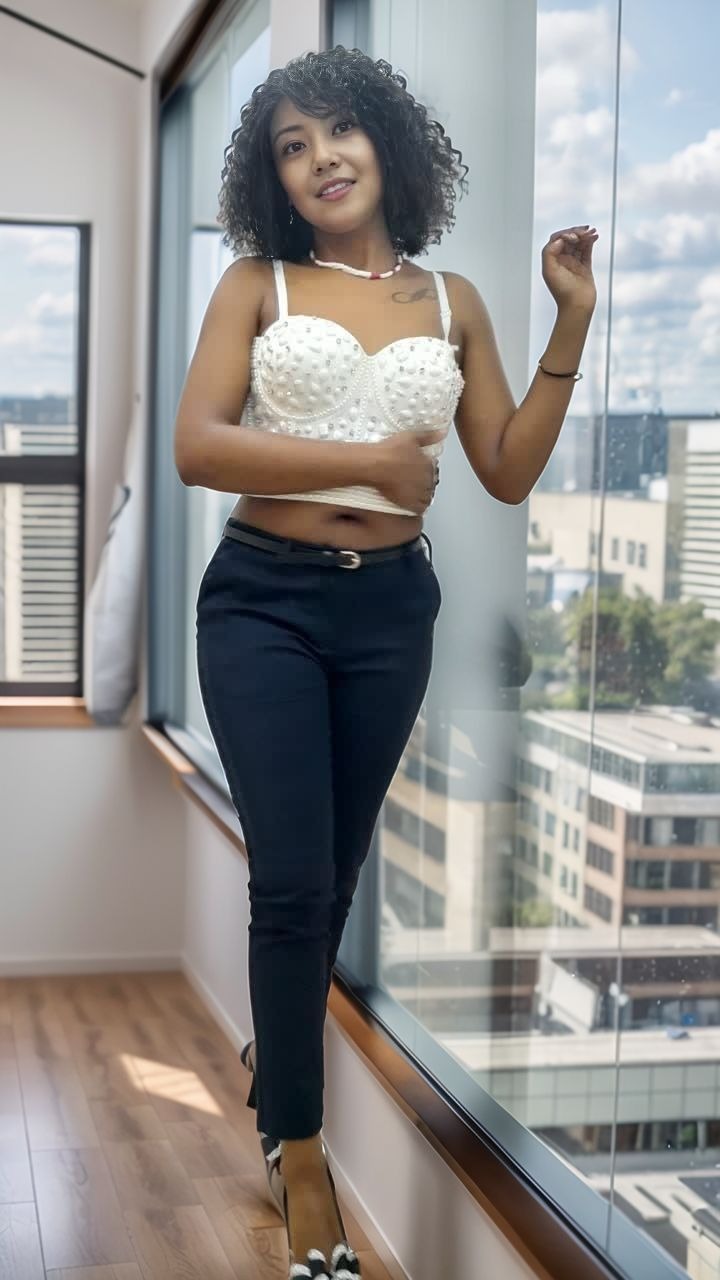 Women's High-Waisted Slim Fit Pants with Belt for Elegance